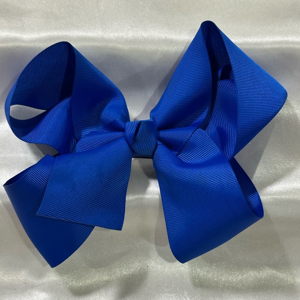 Royal Blue Grosgrain Hair Bow- bundle 2+ for savings on shipping